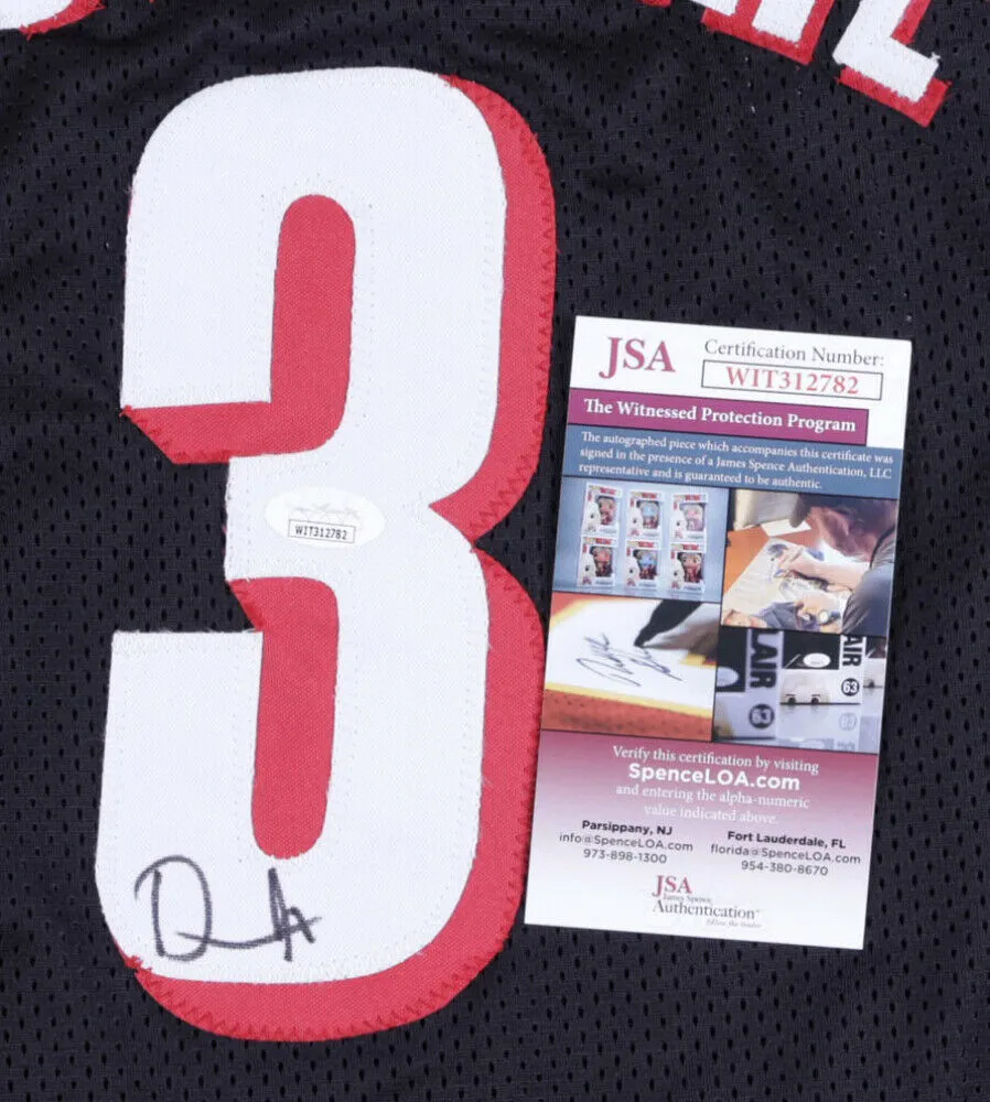 Damon Stoudamire Signed Trail Blazers Jersey (JSA COA) Portland Guard 1998-2005