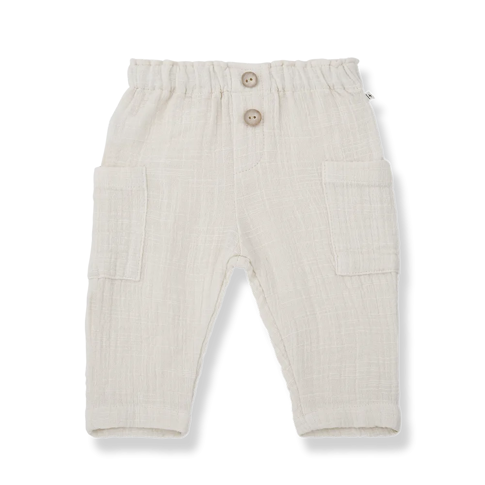 Dario Off White Gauze Pants