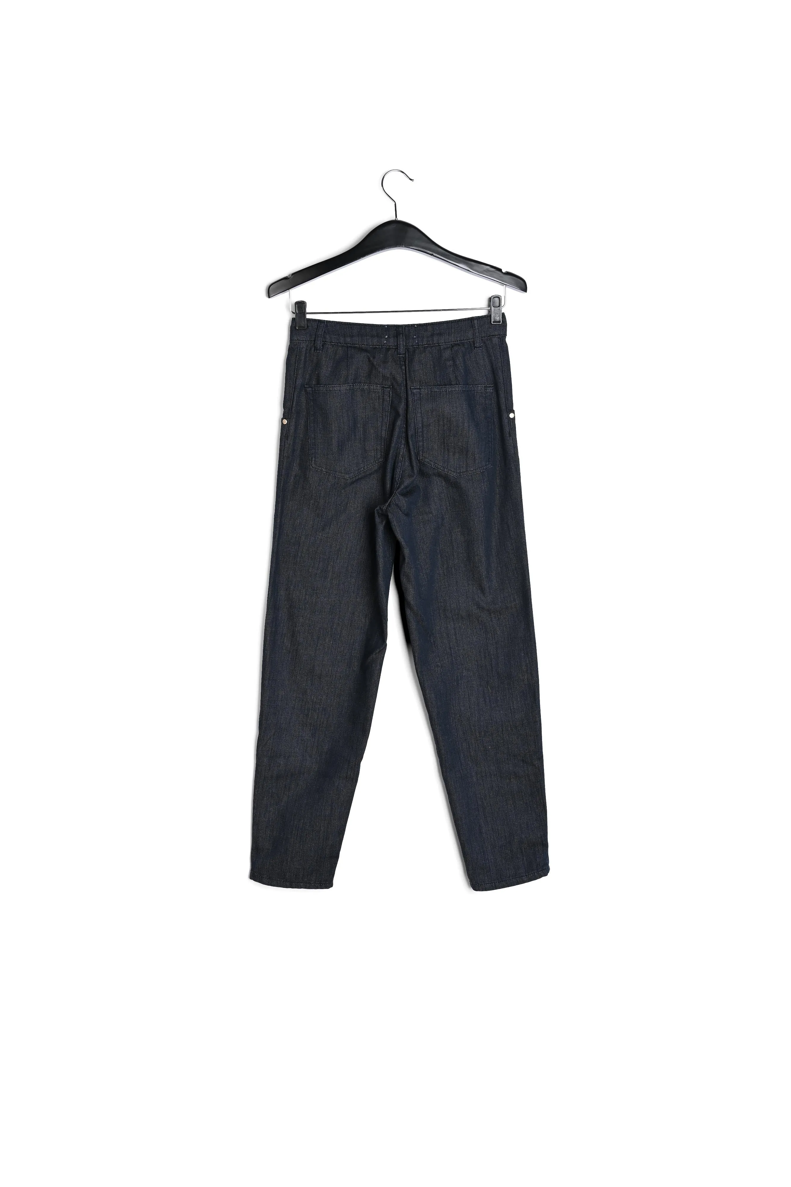 Dark blue loose-fit denim pants