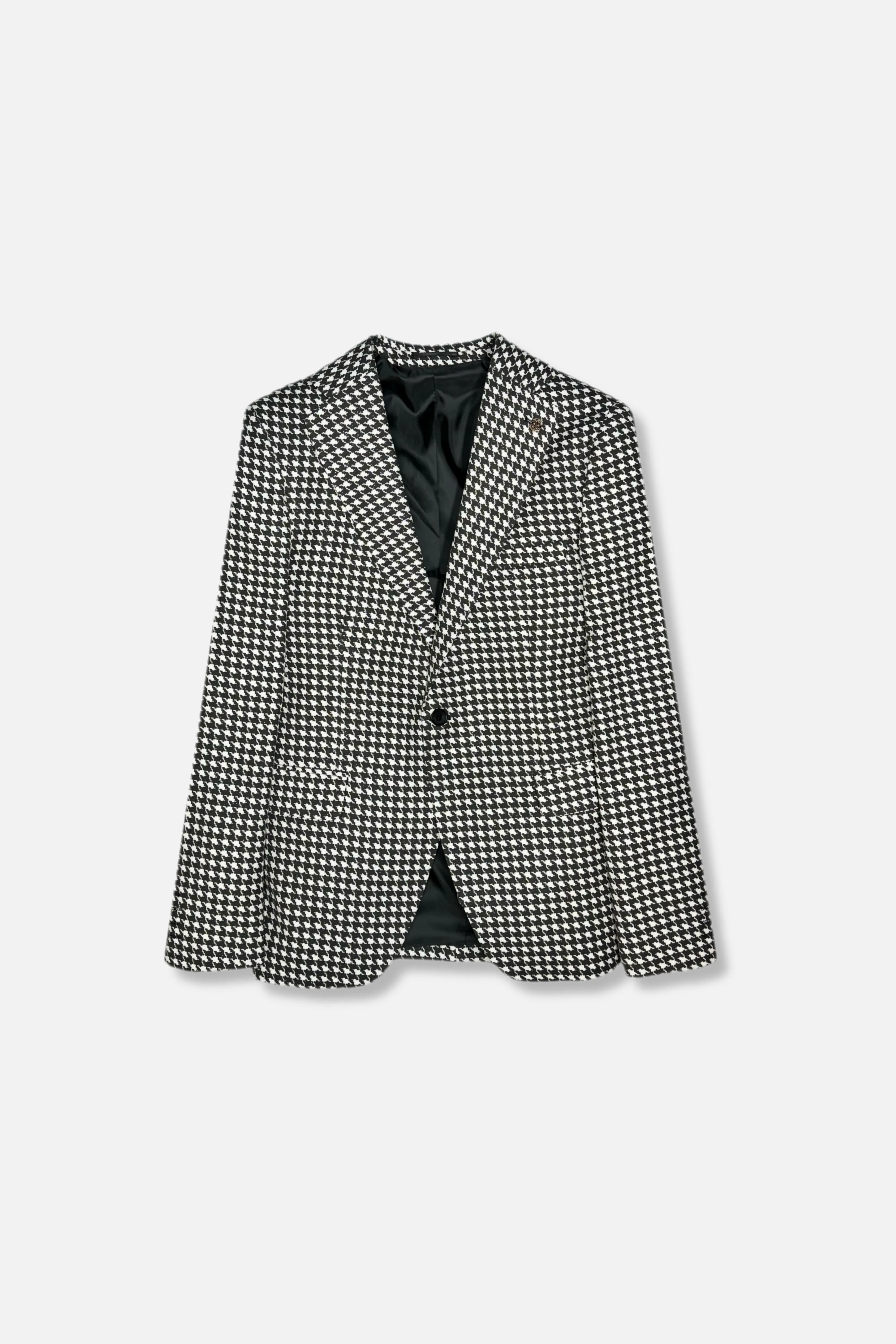 Degrand Houndstooth Slim Fit Blazer