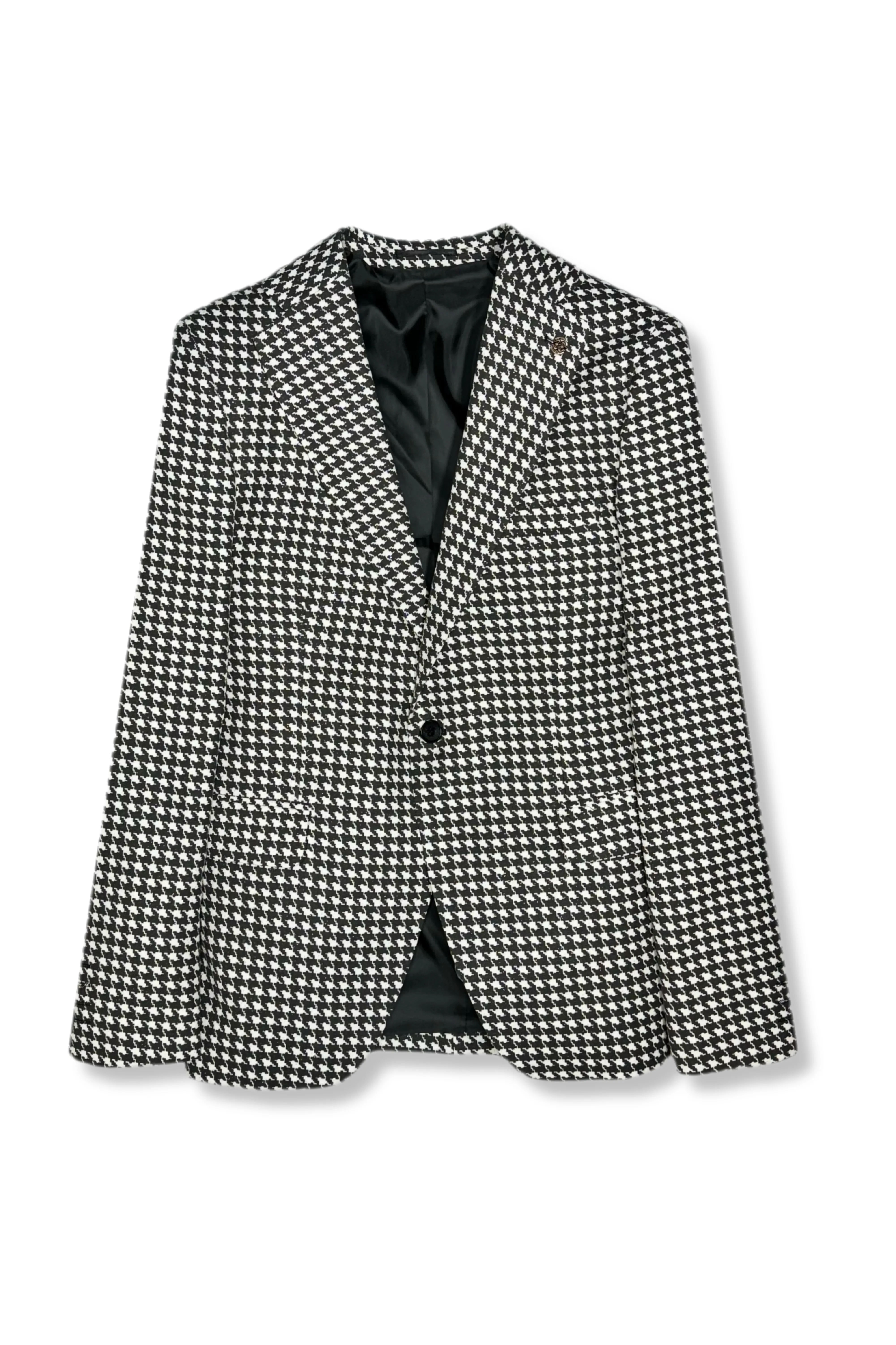 Degrand Houndstooth Slim Fit Blazer
