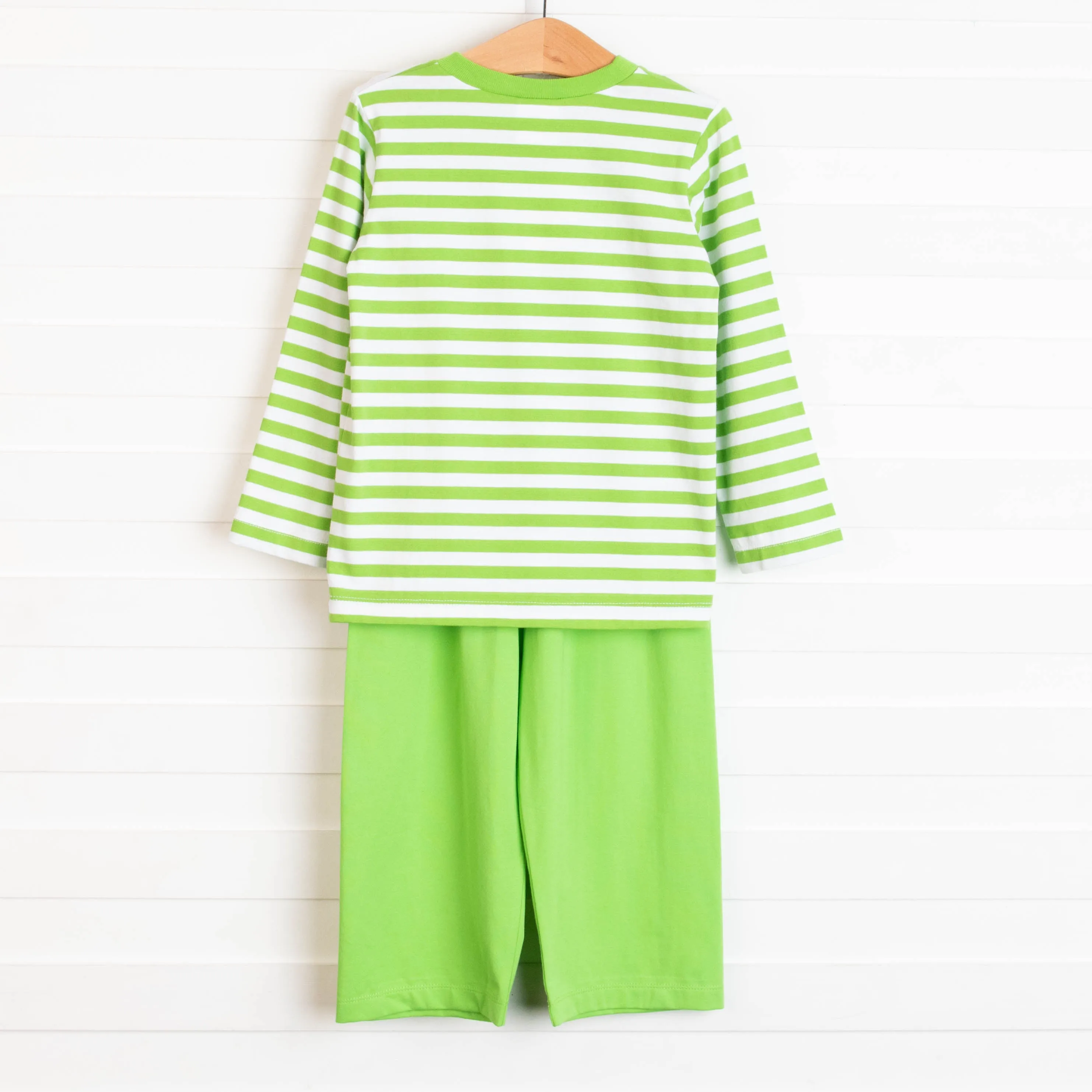 Dino Parade Applique Pant Set, Green