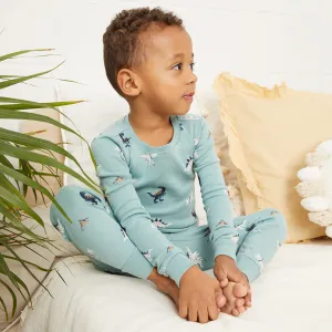 Dinosaur Print on Tidal Wave PJ Set