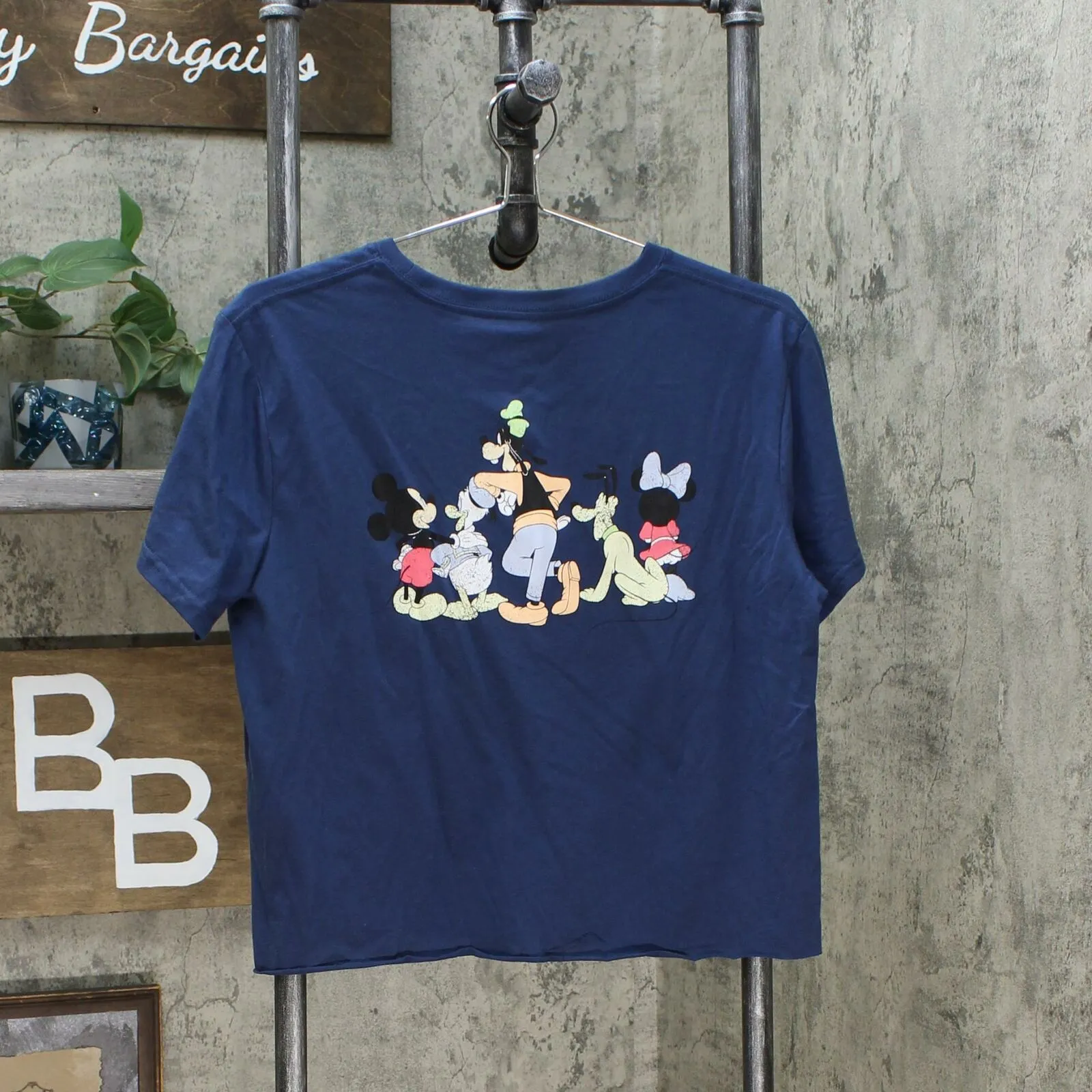 Disney Women's Fab Five Chilling Short Sleeve Cropped Graphic T-Shirt