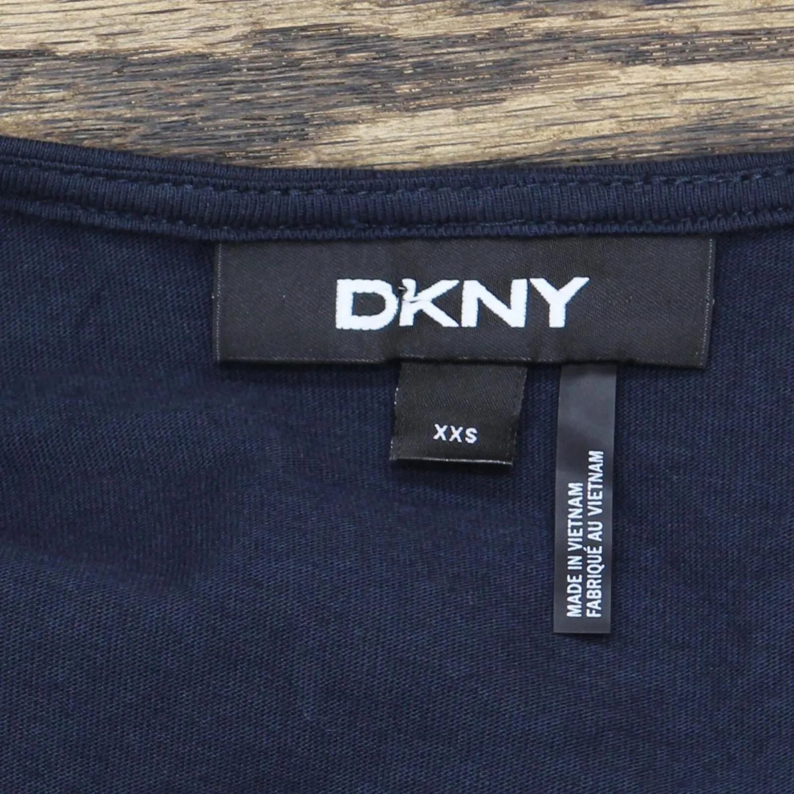 DKNY Womens Grommet-Trim Split-Neck Top P1FH0J68 Blue 2XS