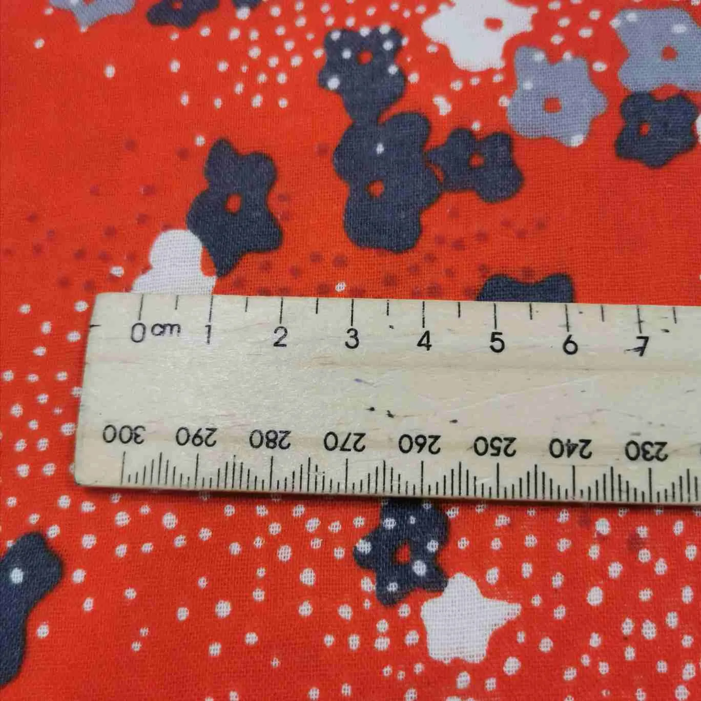 Echino Kokka Cotton Double Gauze, Floret, Red