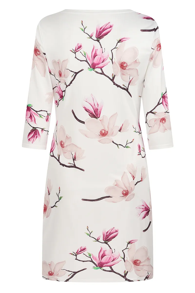 Elegant Floral Split Joint Fold Dresses