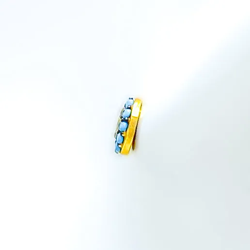 Elegant Sparkling 21k Gold Evil Eye Stone Tops