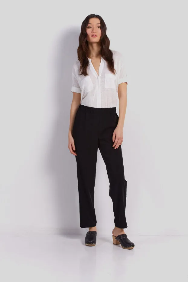 ELSON ELASTICATED WAIST CANVAS TROUSERS