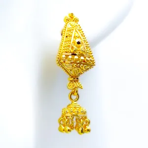 Extravagant Ethereal 22k Gold Earrings