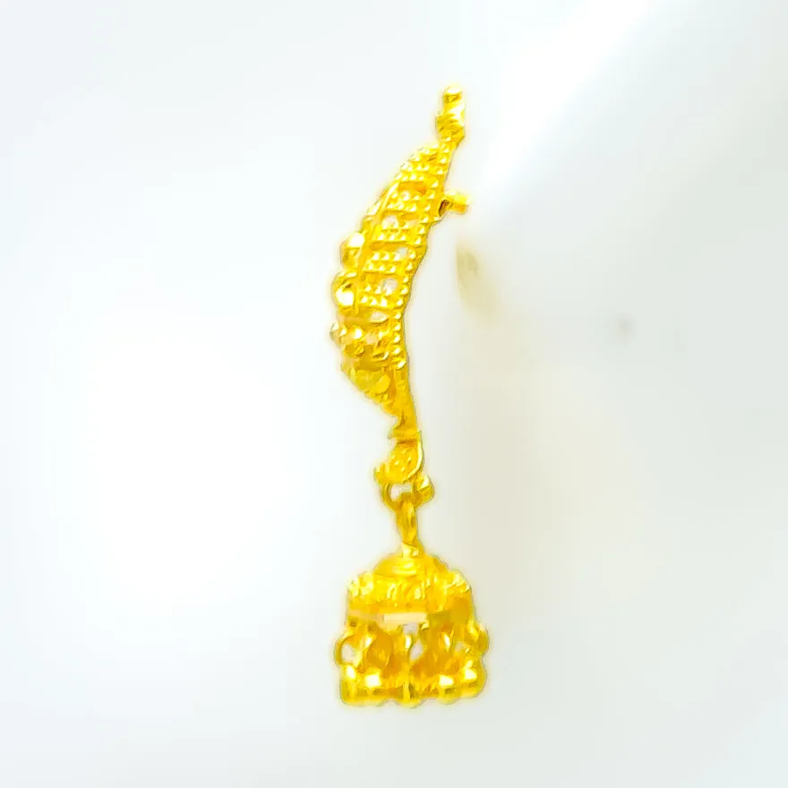 Extravagant Ethereal 22k Gold Earrings