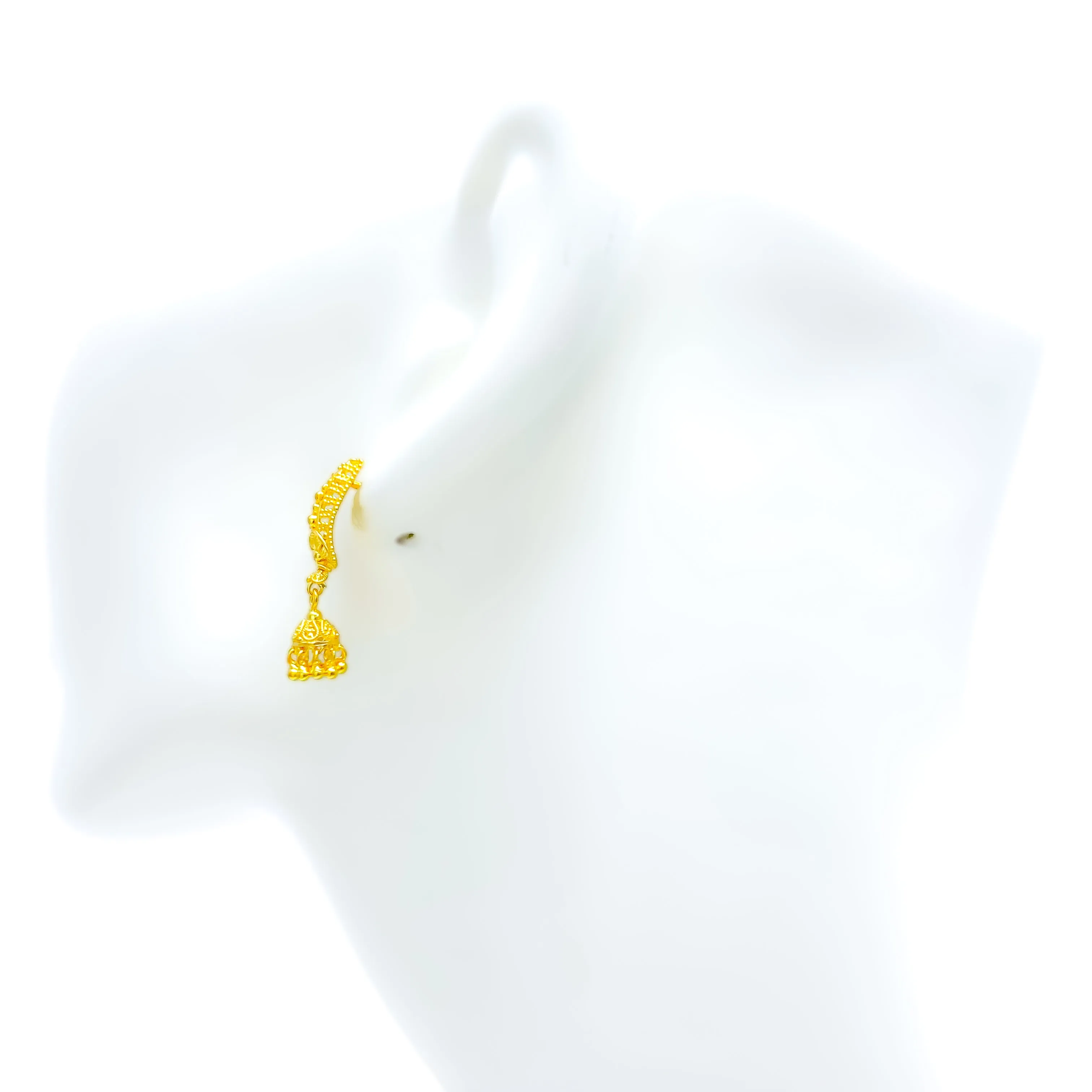 Fancy Chandelier 22k Gold Earrings