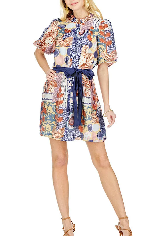 FINAL SALE: Joy Joy Puff Sleeve Dress in Abstract Floral