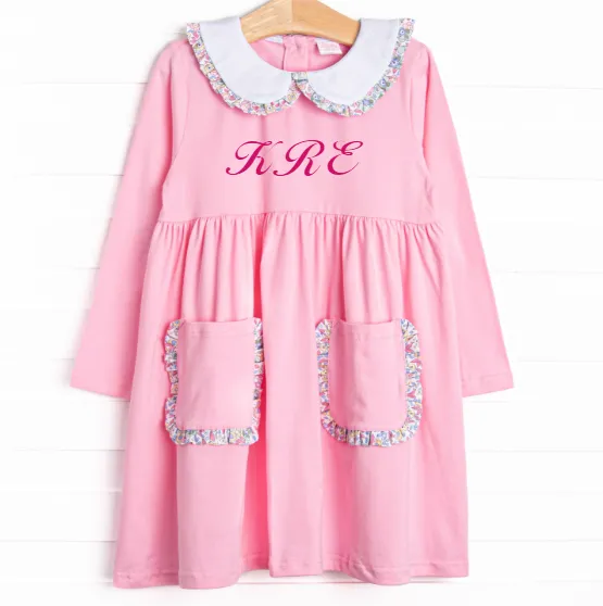 Finley Florals Pocket Dress, Pink