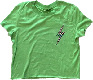 Firehouse- Checker Bolt T-Shirt  (Lime)