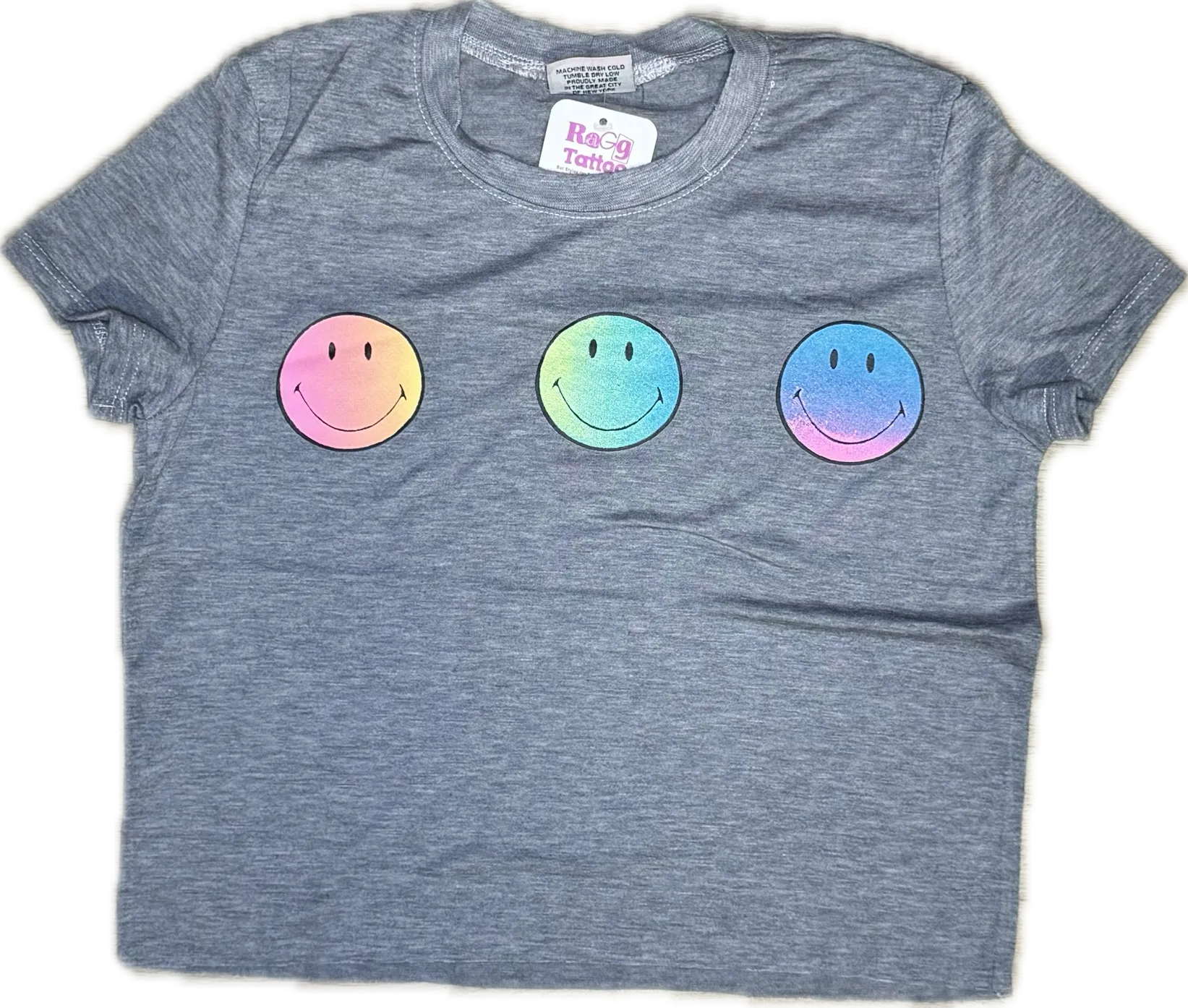 FIREHOUSE- Ombre Smiley’s Tee Heather Grey