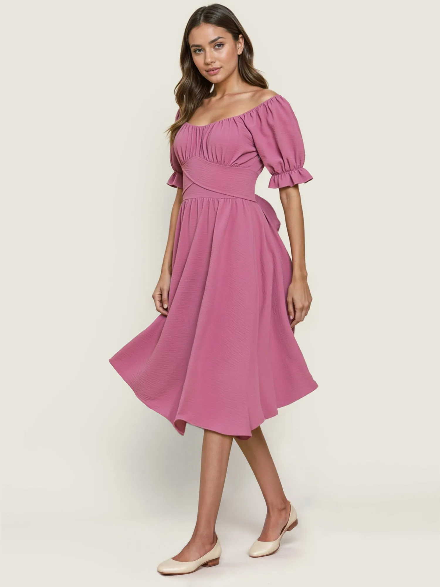 Fit And Flare Midi Sun Dress
