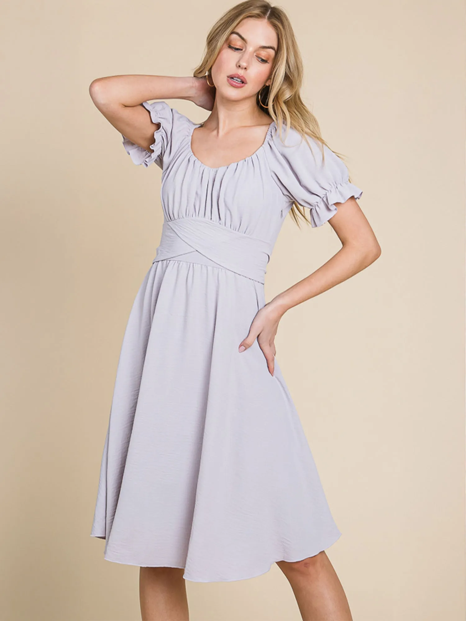 Fit And Flare Midi Sun Dress