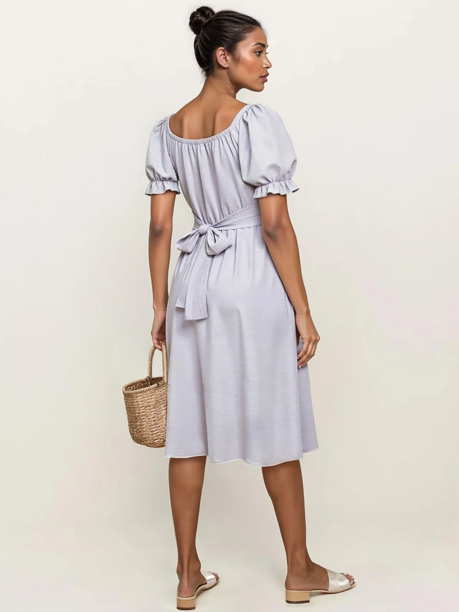 Fit And Flare Midi Sun Dress