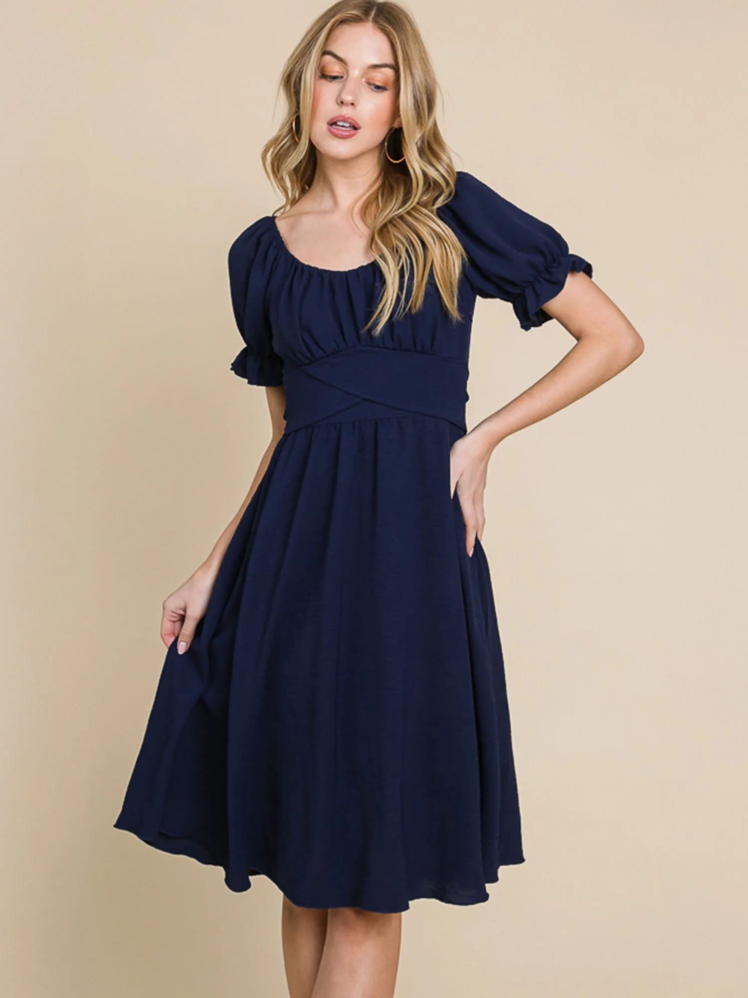 Fit And Flare Midi Sun Dress
