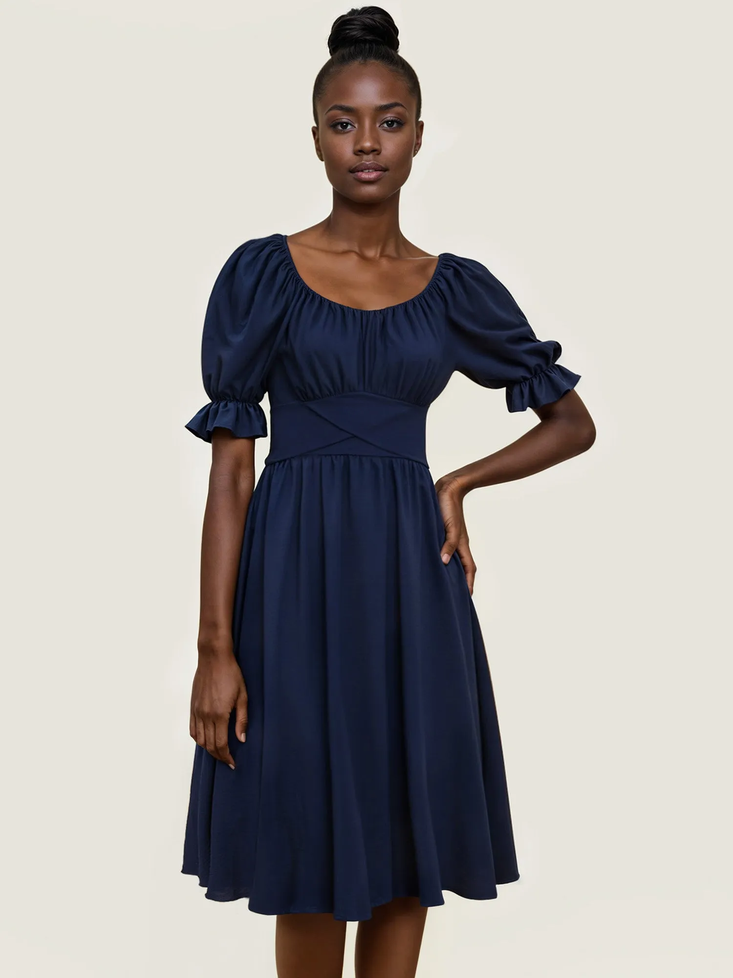 Fit And Flare Midi Sun Dress