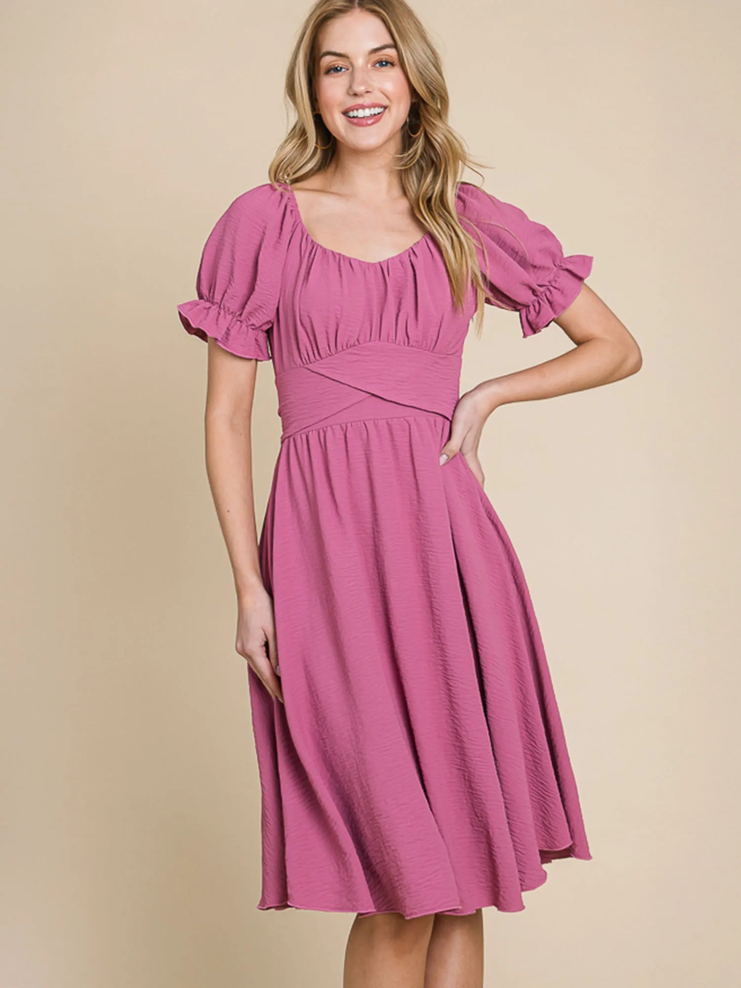 Fit And Flare Midi Sun Dress
