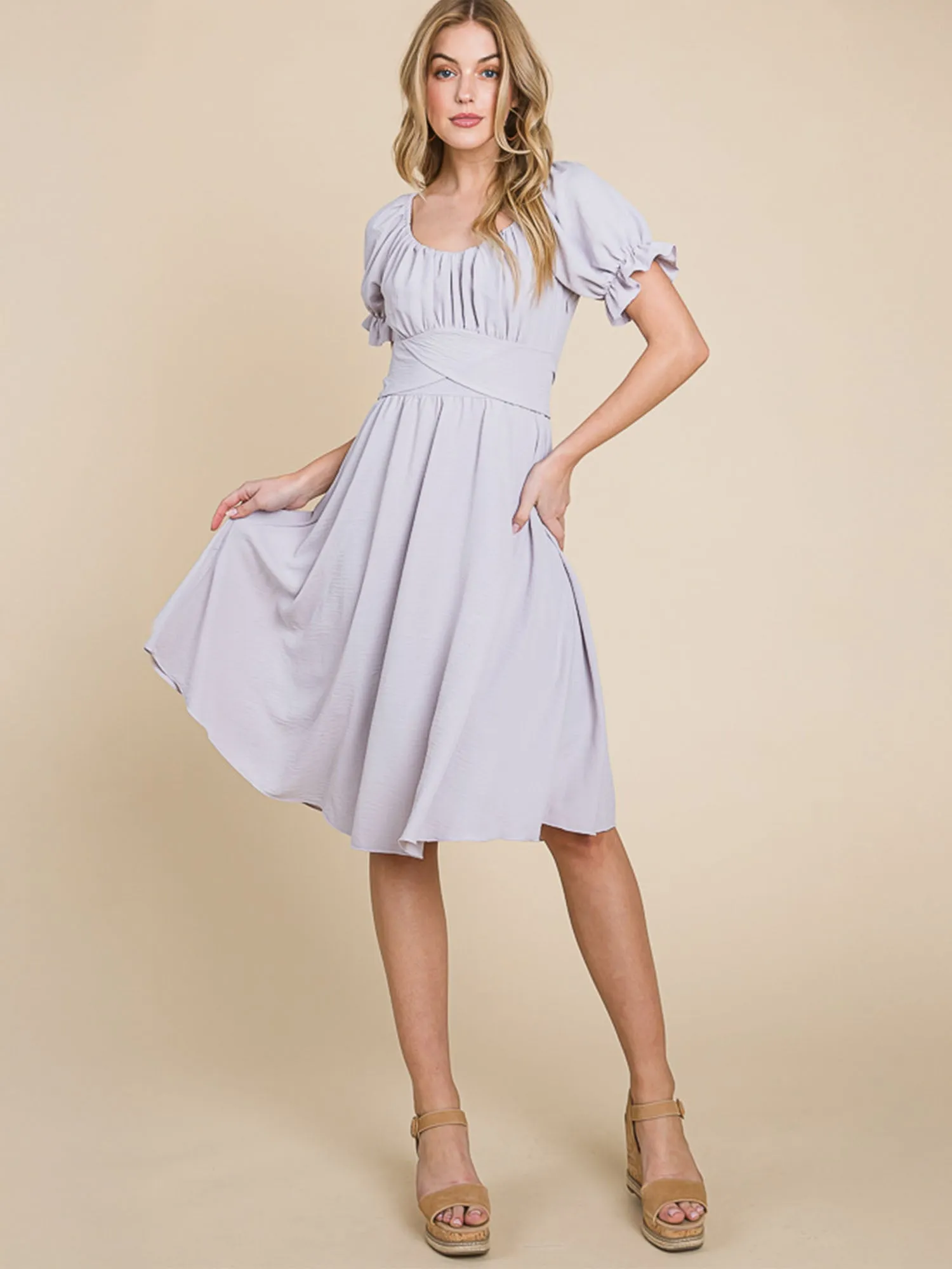 Fit And Flare Midi Sun Dress
