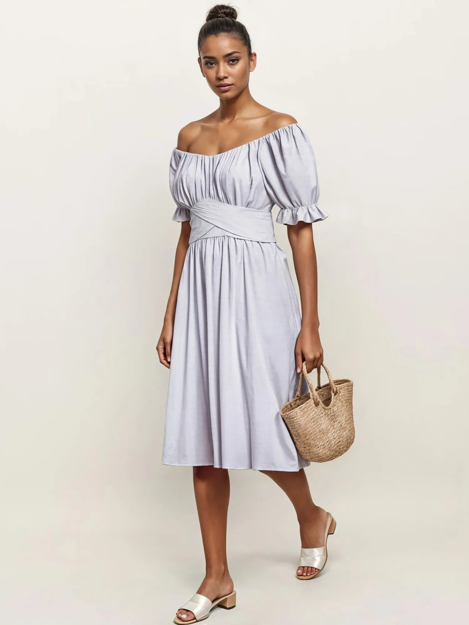 Fit And Flare Midi Sun Dress
