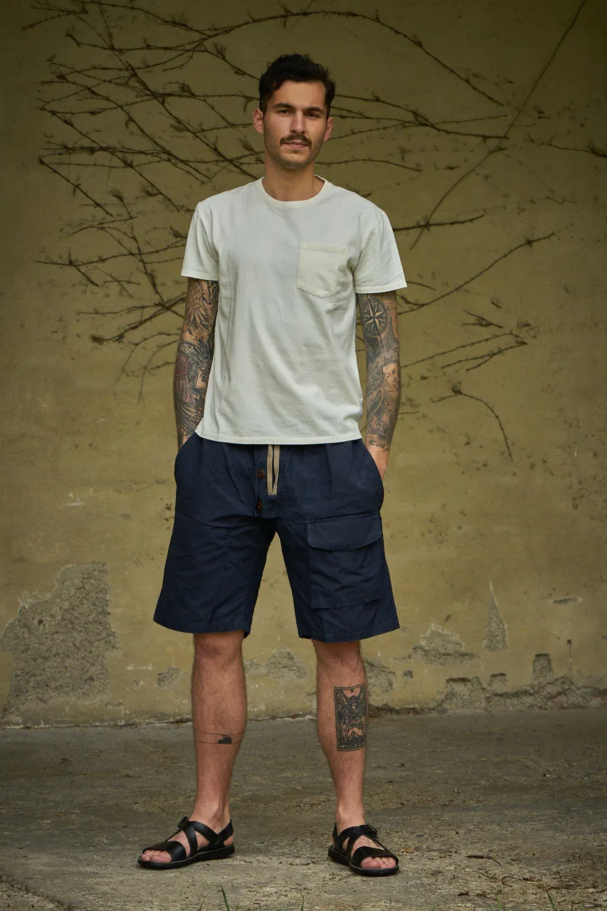 Fleurs de Bagne Submariner Shorts Navy
