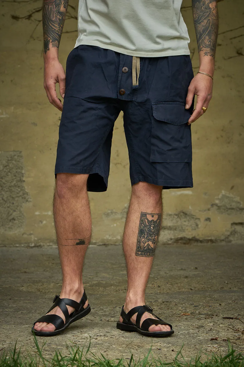 Fleurs de Bagne Submariner Shorts Navy