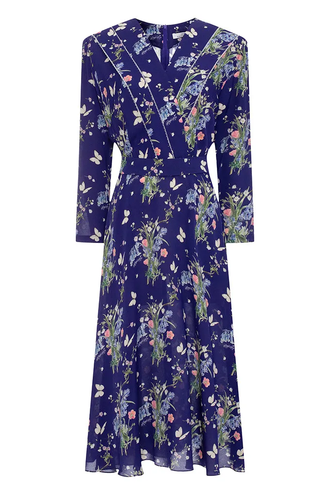 Floral print midi dress