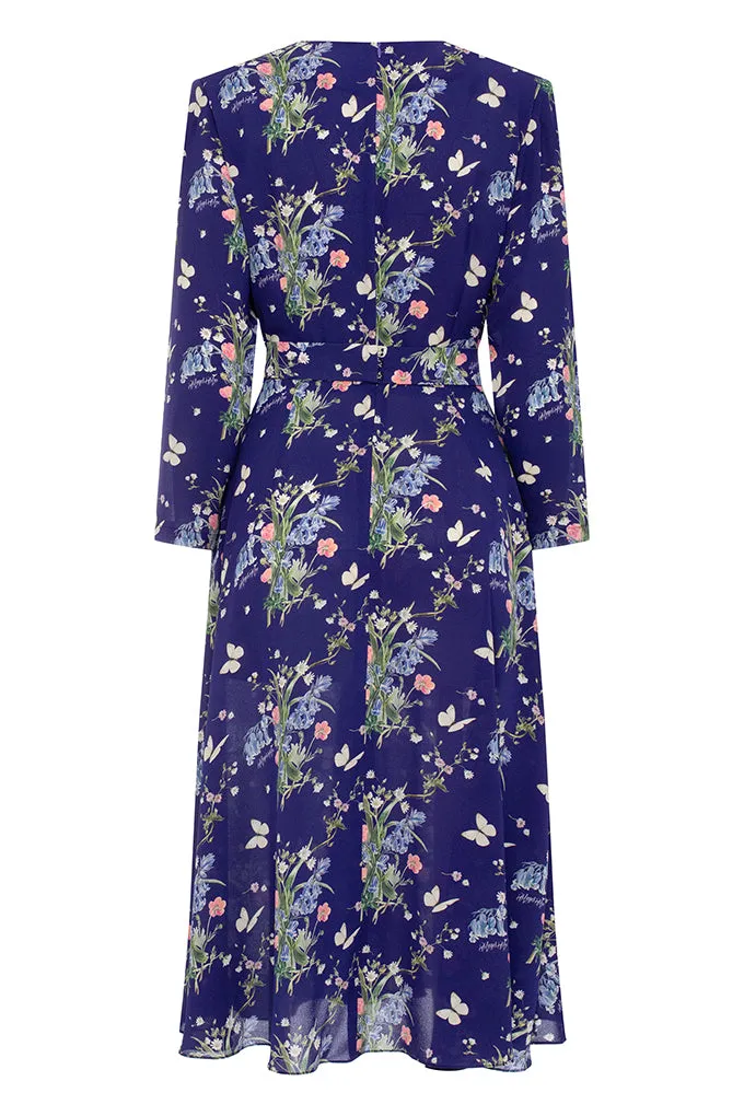 Floral print midi dress