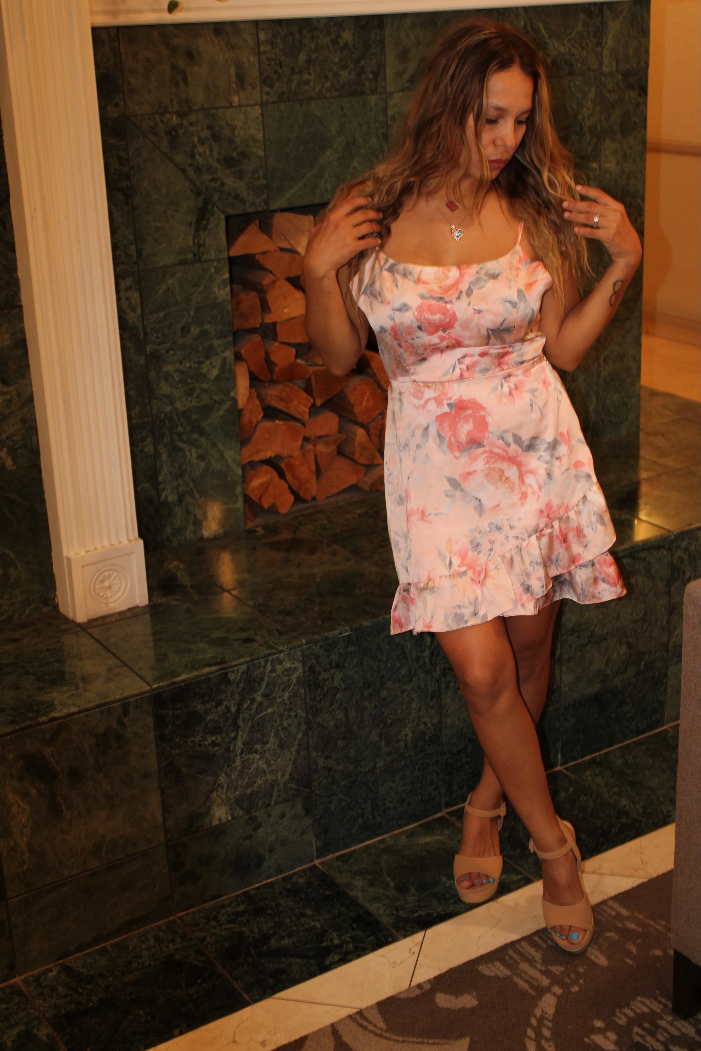 Floral Ruffle Dress