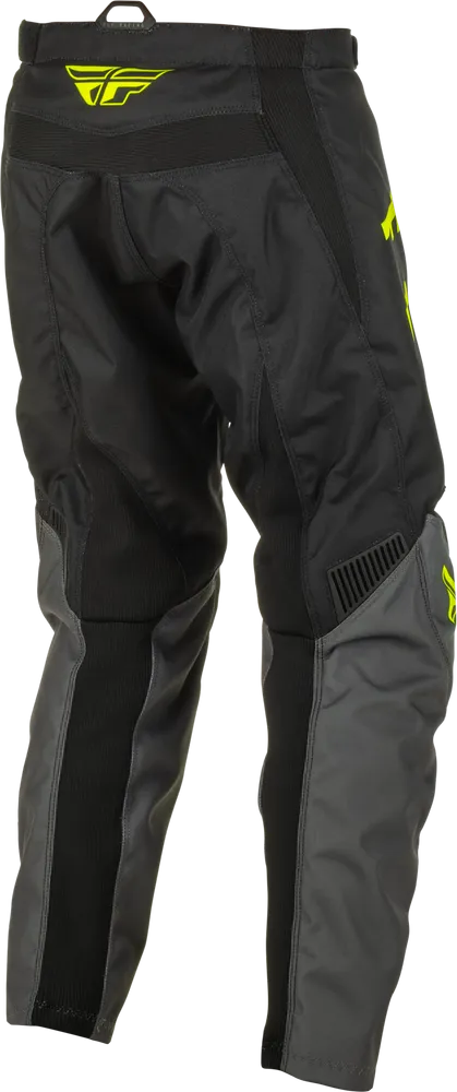 Fly Racing 2022 F-16 Youth Pants ~ 375-93018; Black/Grey, Size 18 (BG18)