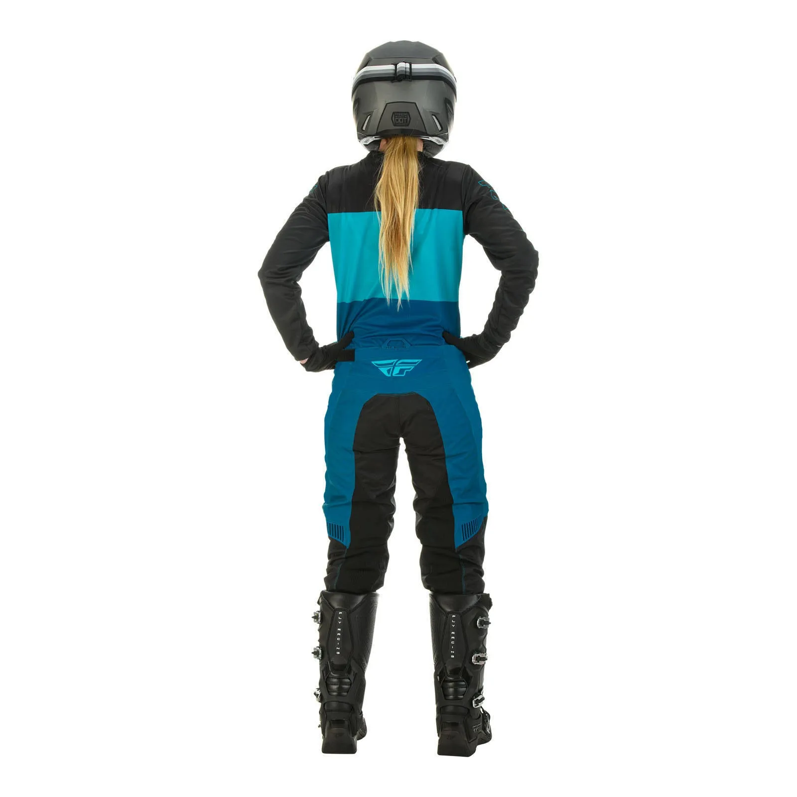 Fly Racing 2022 Ladies F-16 Pant - Aqua / Dark Teal / Black