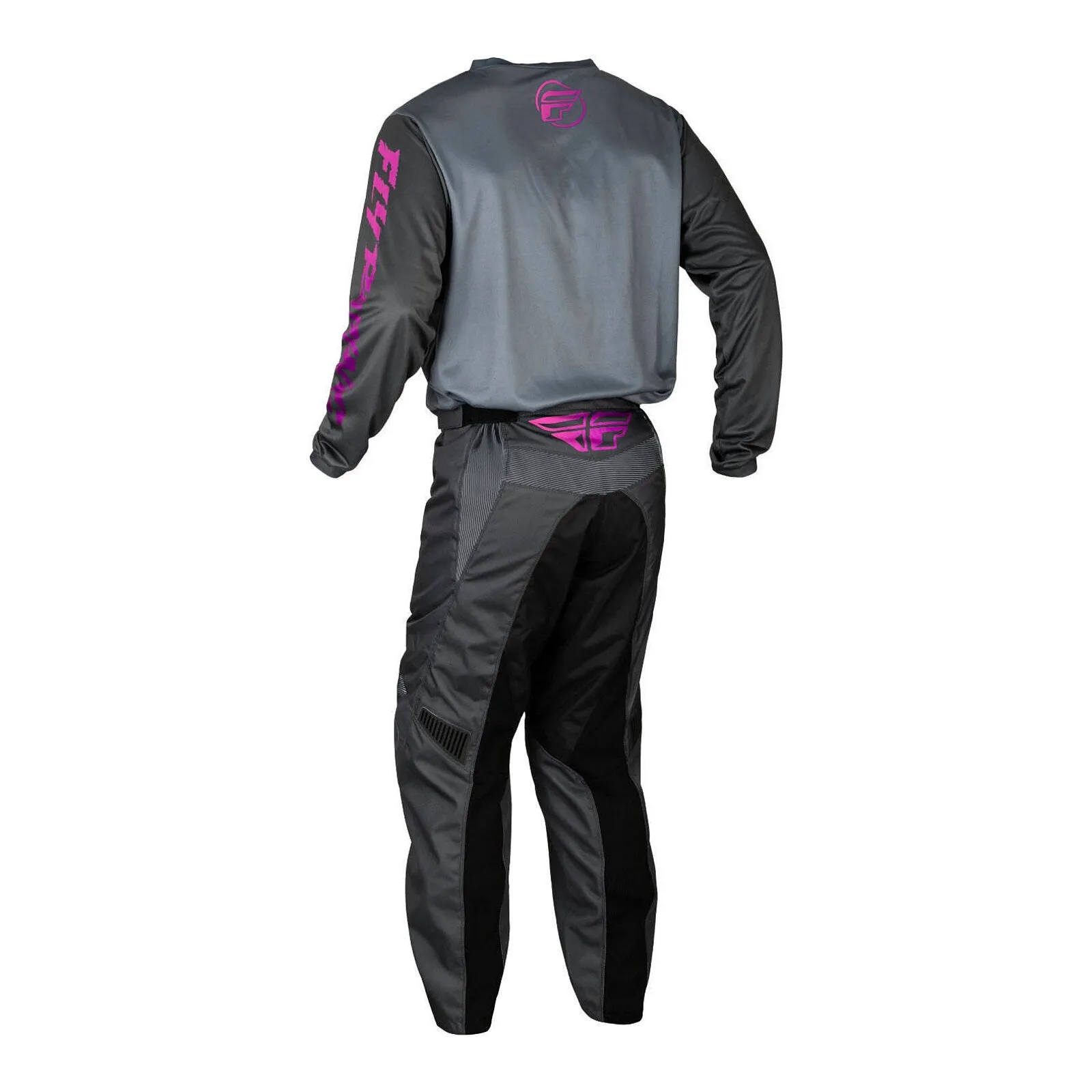 Fly Racing 2024 Youth F-16 Pants - Grey / Charcoal / Pink