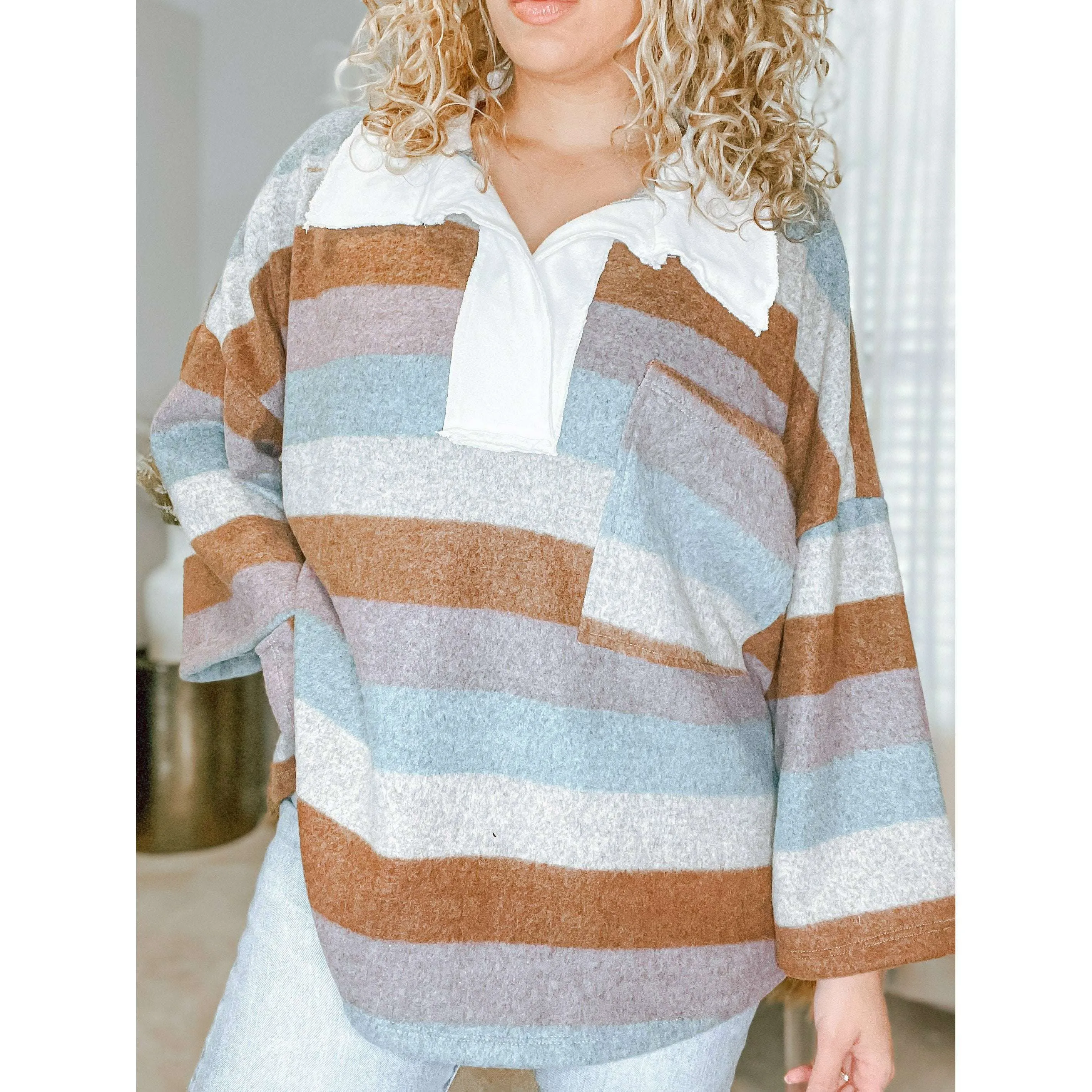 Francesca Collared Pullover