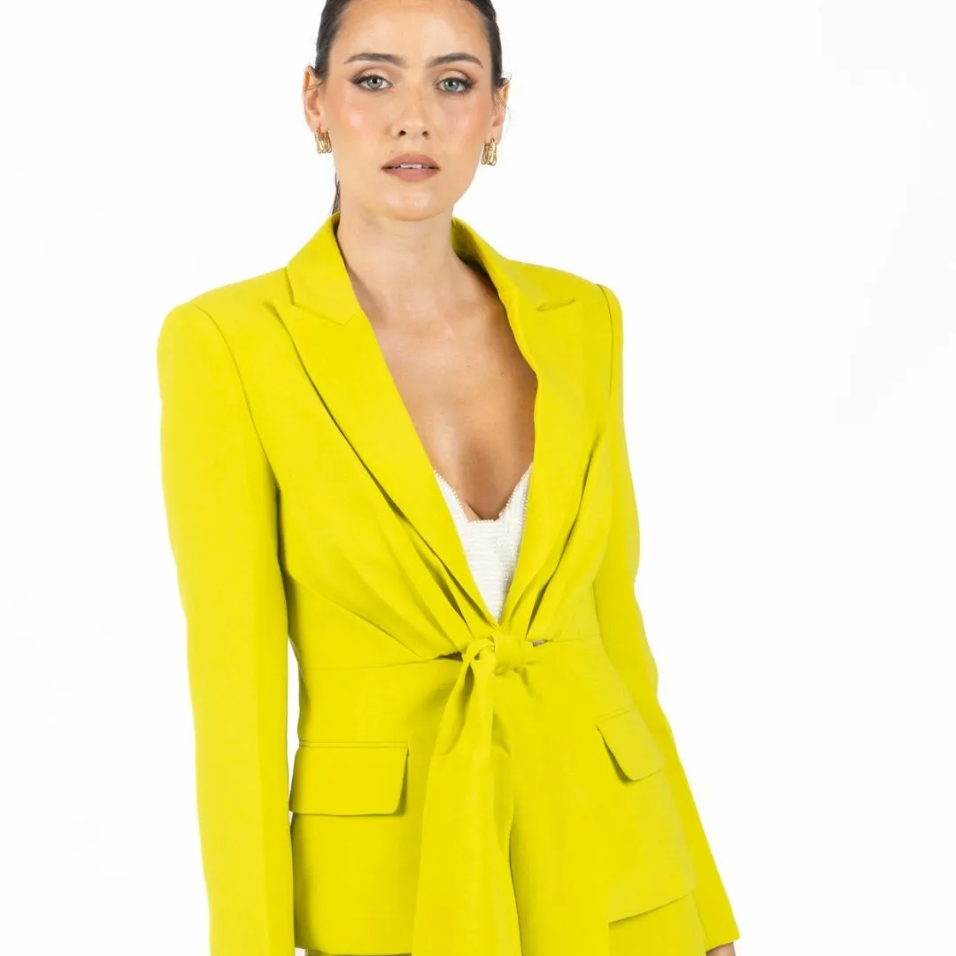 Georgina Green Pleated Blazer