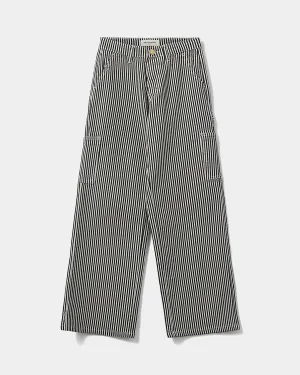 GITTESY TROUSERS - Brown Striped