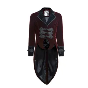 Gothic Gentleman Classical Velour Long Jacket