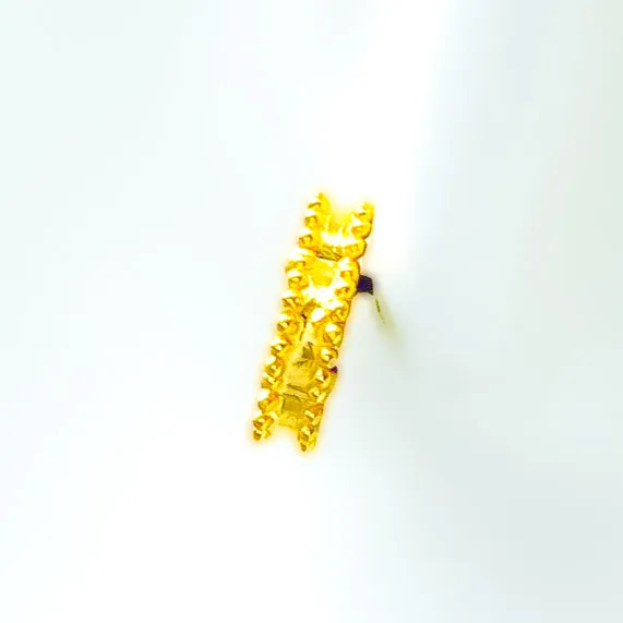 Graceful Distinct 21k Gold Clover Earrings
