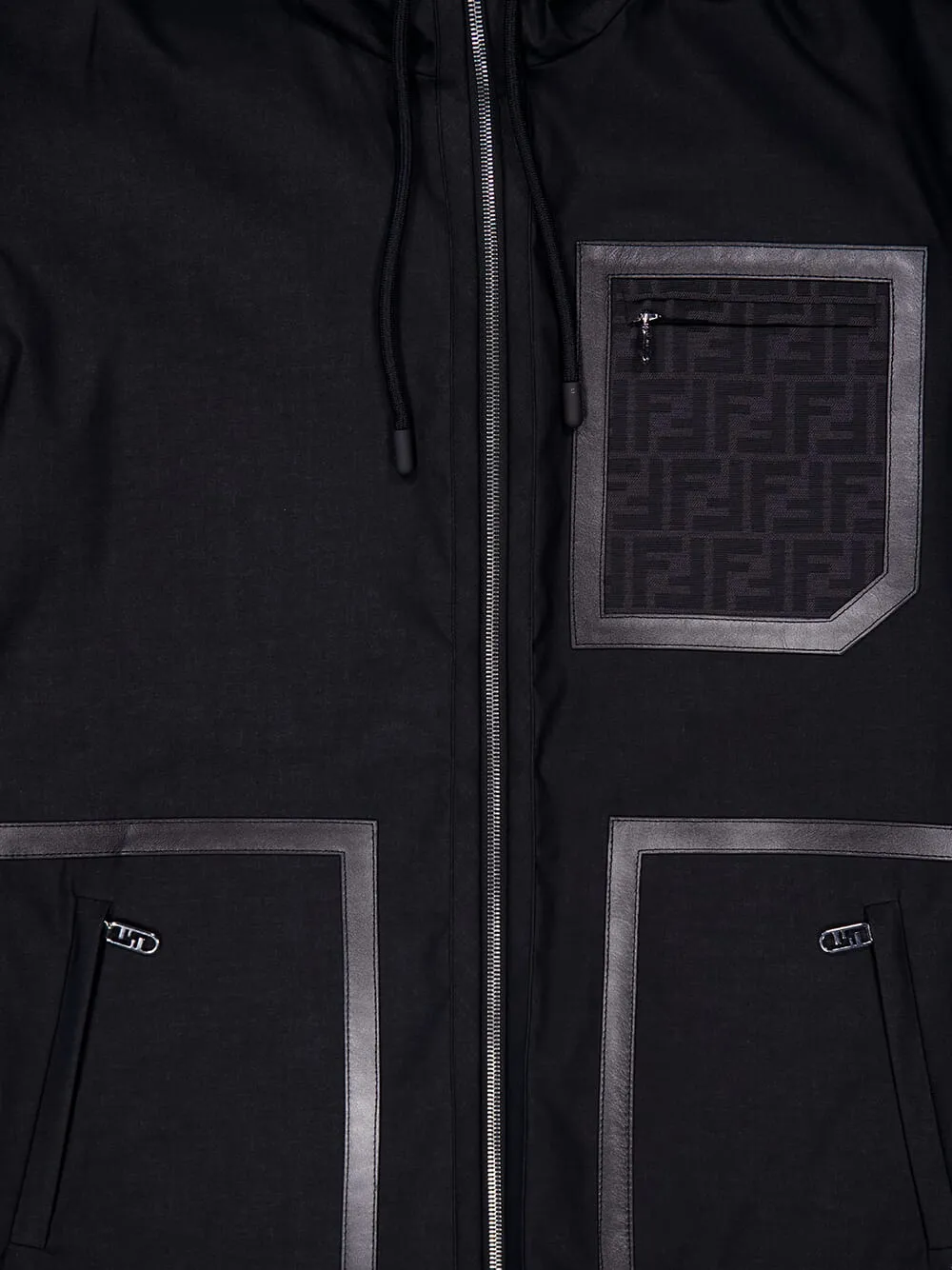 High Colar Fabric Parka