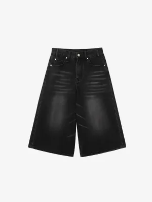 HIGH WAIST BAGGY JORTS