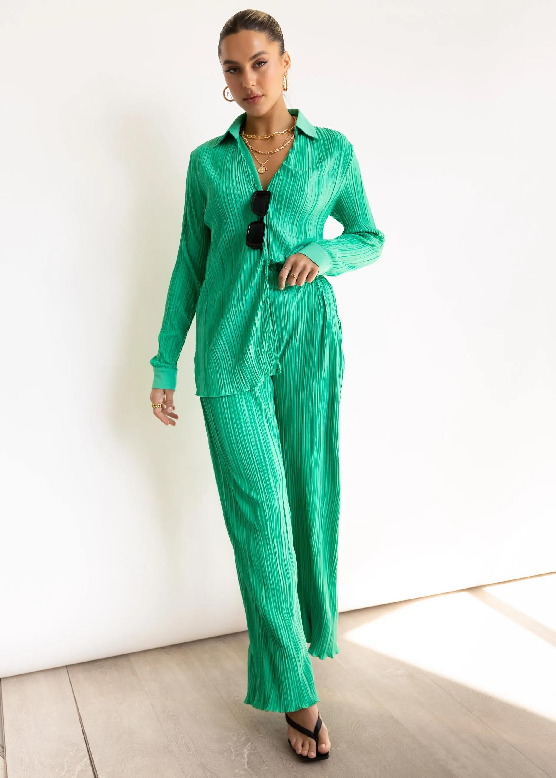 Hollins Shirt - Jade Green