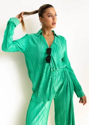 Hollins Shirt - Jade Green