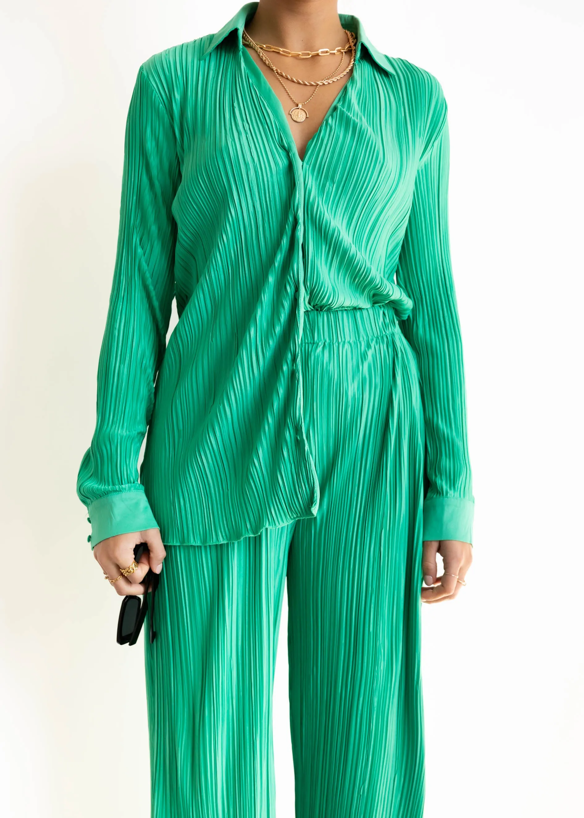 Hollins Shirt - Jade Green