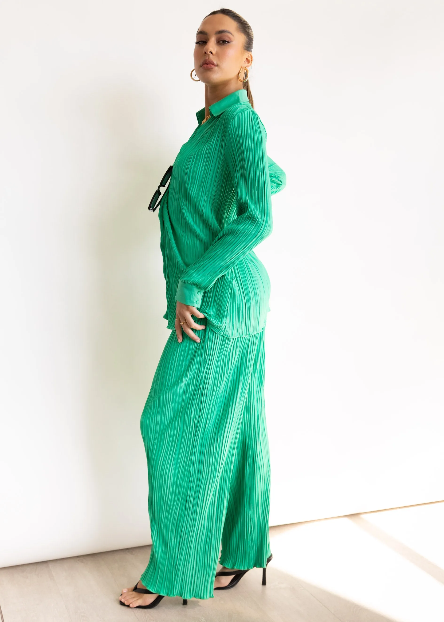 Hollins Shirt - Jade Green