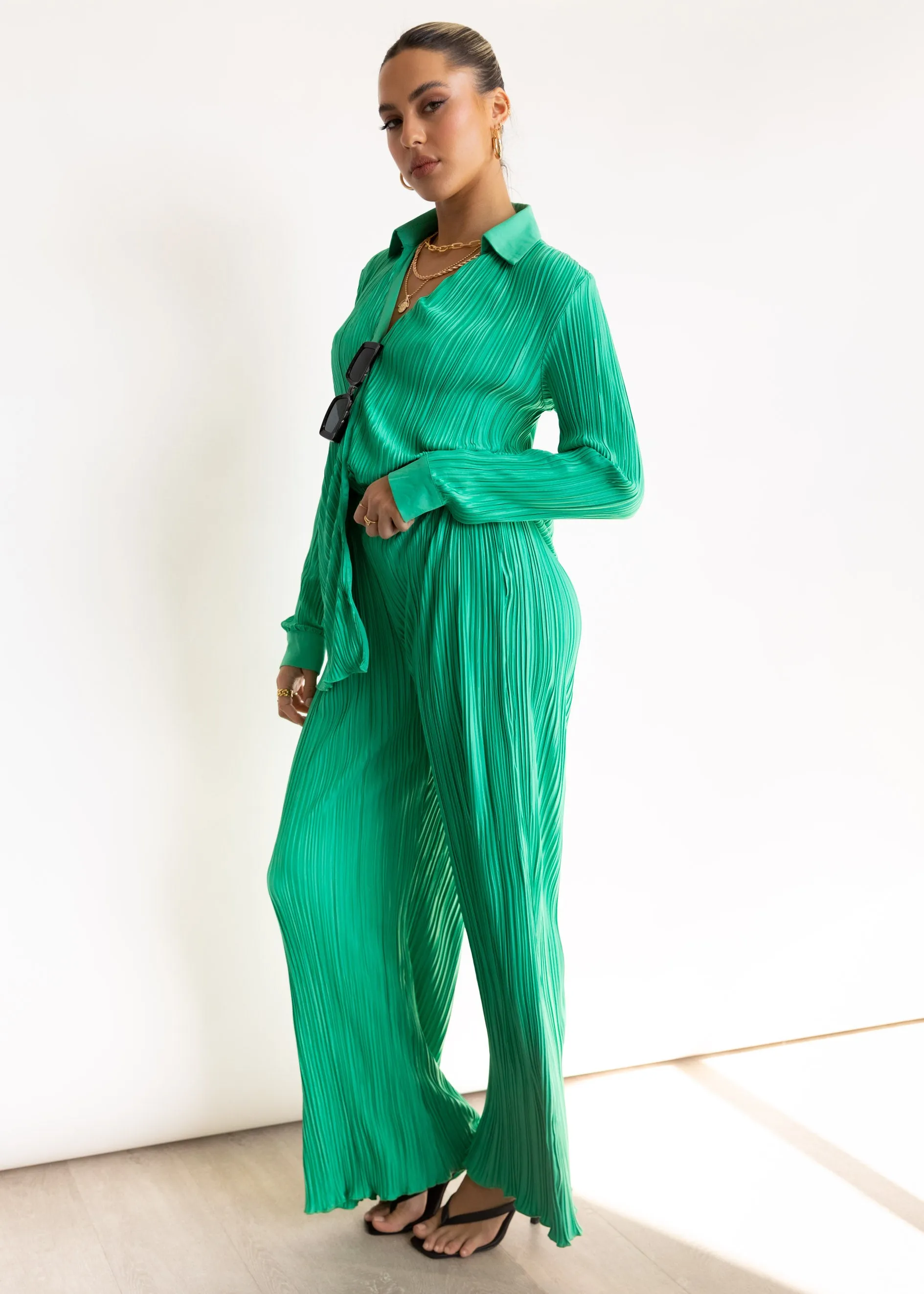 Hollins Shirt - Jade Green