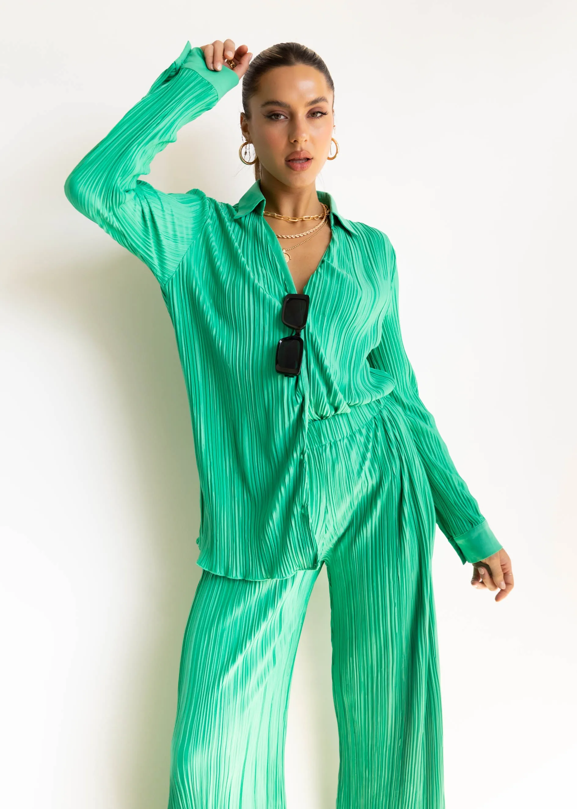 Hollins Shirt - Jade Green