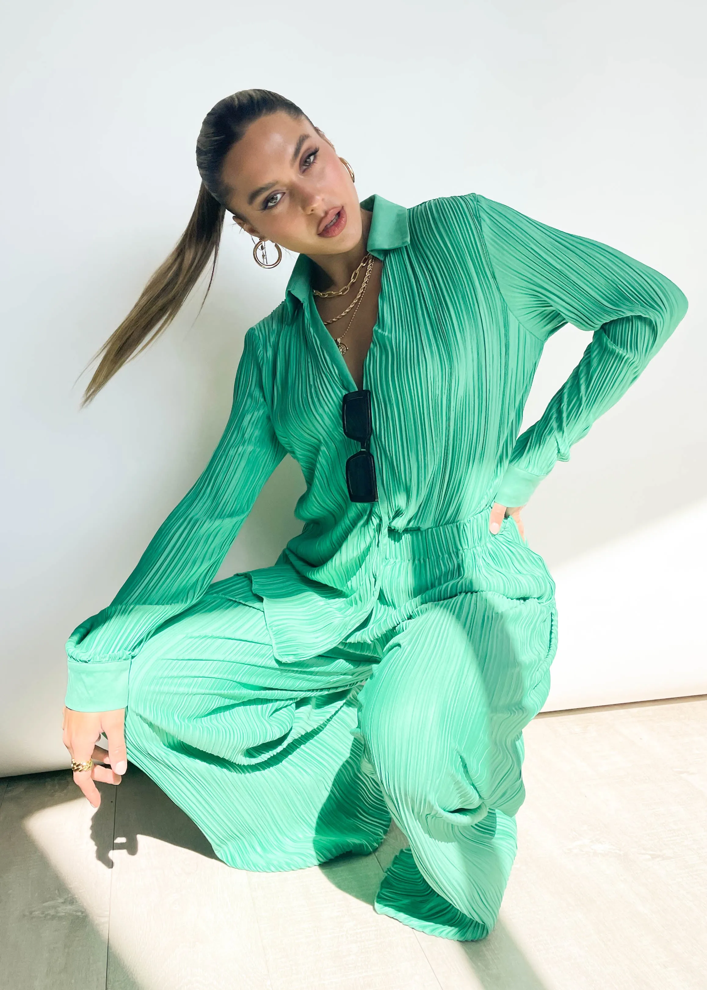 Hollins Shirt - Jade Green